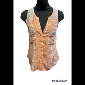 Sanctuary Sleeveless Button Down Top. EUC